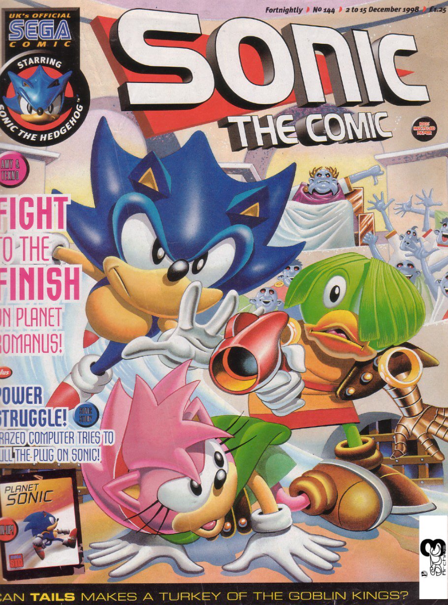Sonic - The Comic Issue No. 144 Cover Page